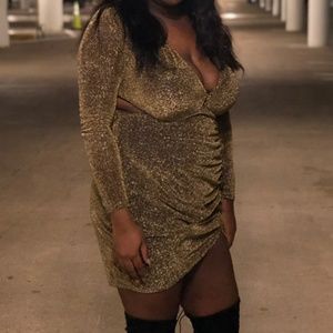 Gold dress